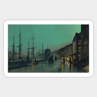 Shipping on the Clyde - John Atkinson Grimshaw Sticker